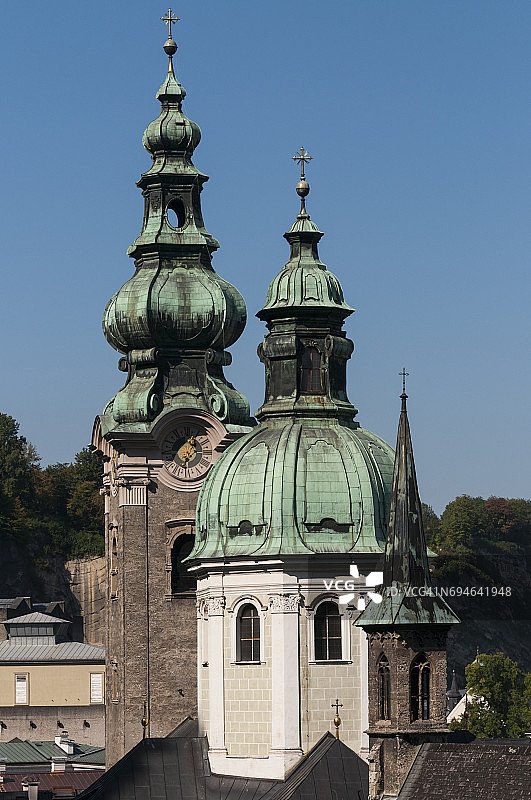 萨尔茨堡圣彼得修道院钟楼图片素材