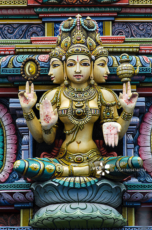 斯里玛哈马里安曼印度庙图片素材