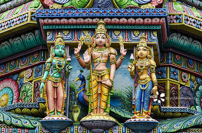 斯里玛哈马里安曼印度庙图片素材