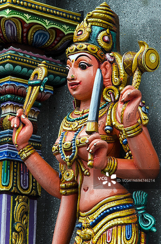 斯里玛哈马里安曼印度庙图片素材