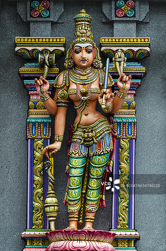 斯里玛哈马里安曼印度庙图片素材