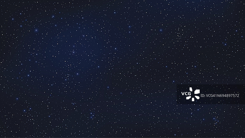 抽象背景：蓝色星空矢量素材图片素材