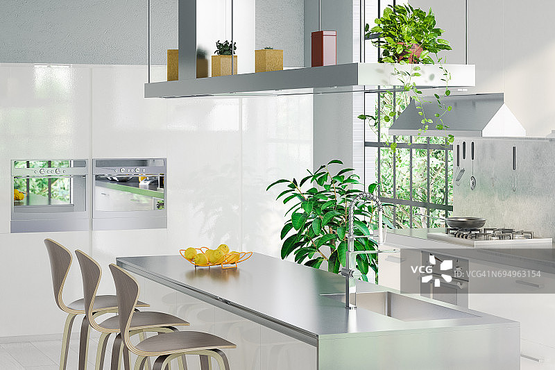 现代厨房图片素材