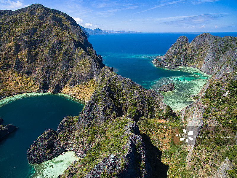 航拍科隆岛，巴拉望图片素材