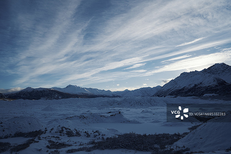 阿拉斯加马塔努斯卡冰川图片素材