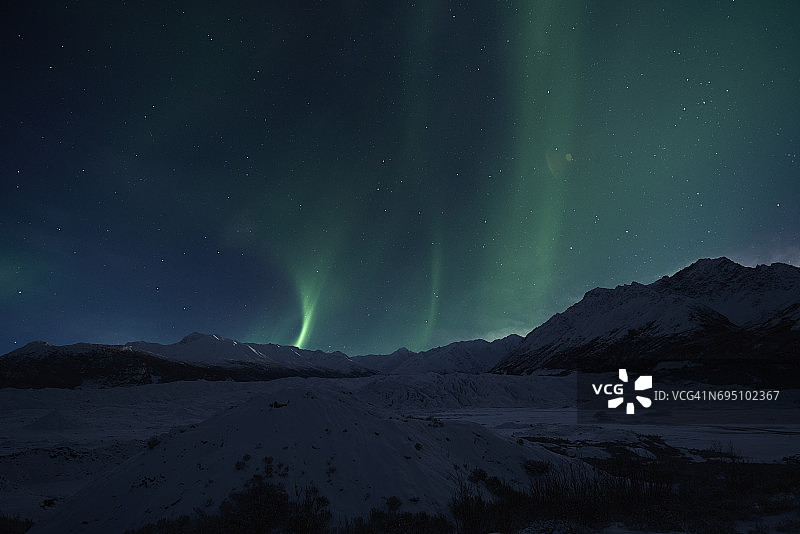 阿拉斯加的极光图片素材
