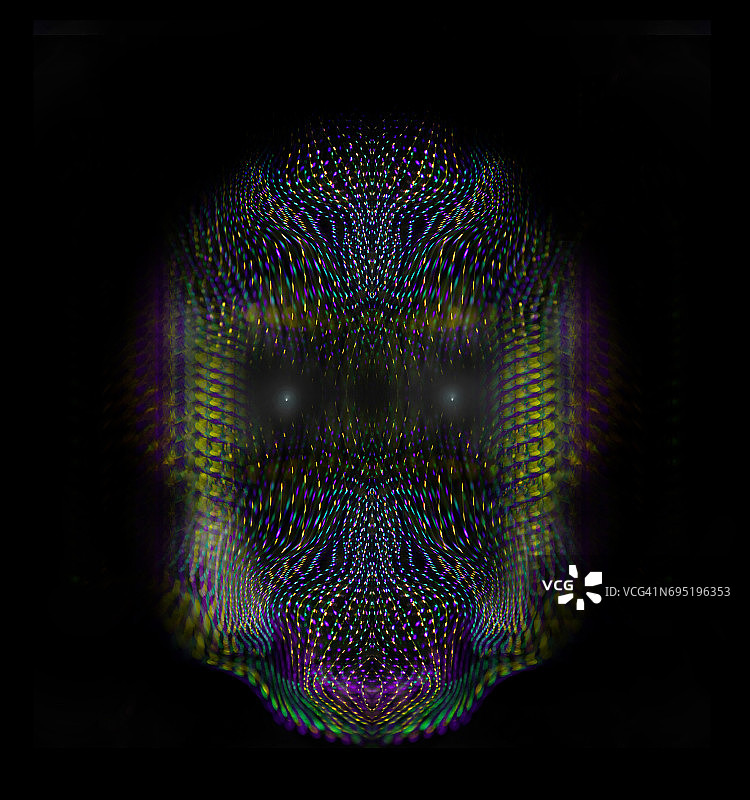 类似数字世界的抽象光绘图片素材