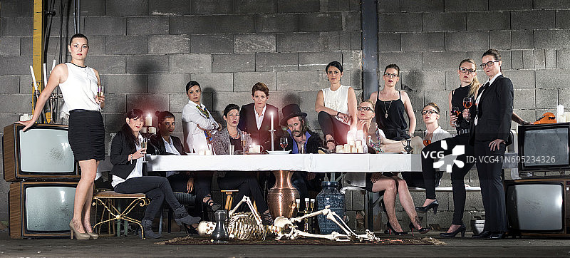 现代最后的晚餐图片素材