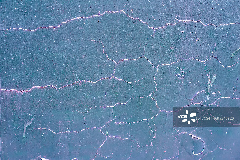 墙面裂纹仿旧纹理，蓝粉色调，适用于背景、图案、壁纸、banner设计图片素材