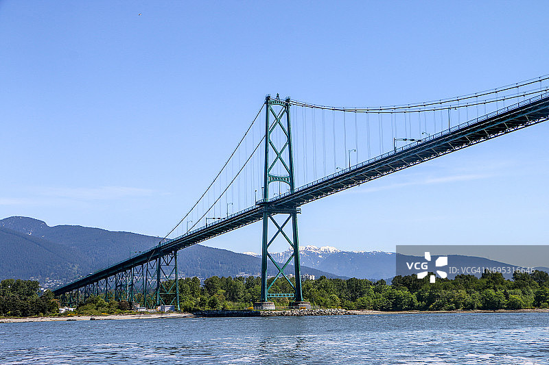 加拿大温哥华的狮门大桥图片素材