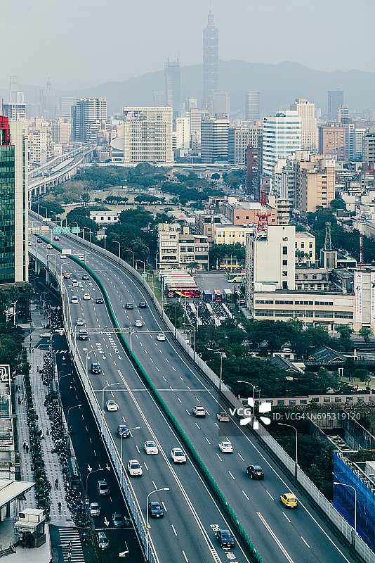台北高架道路图片素材
