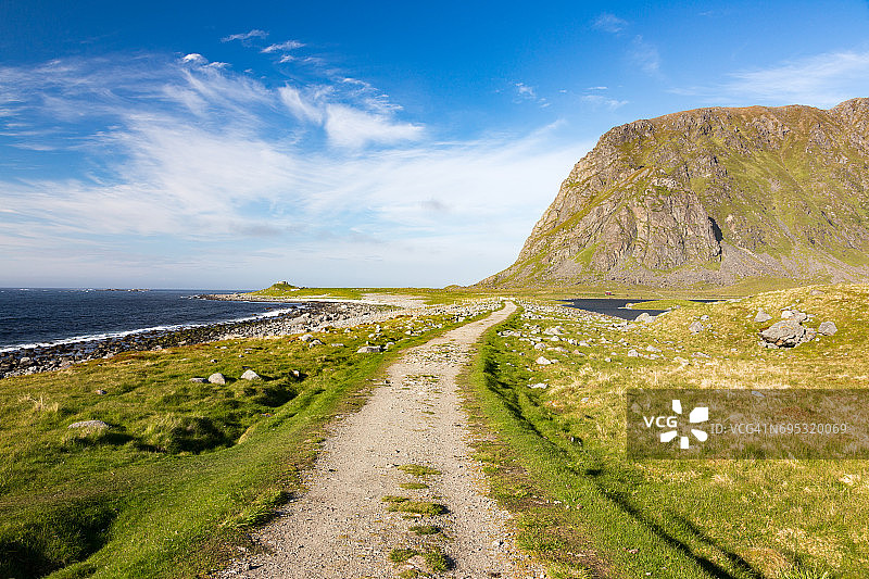 罗弗敦群岛韦斯特沃格岛埃格姆海滩图片素材