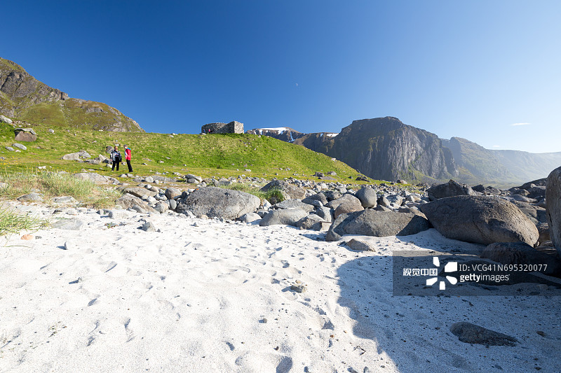 罗弗敦群岛韦斯特沃格岛埃格姆海滩图片素材