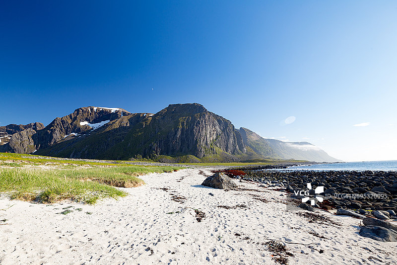 罗弗敦群岛韦斯特沃格岛埃格姆海滩图片素材