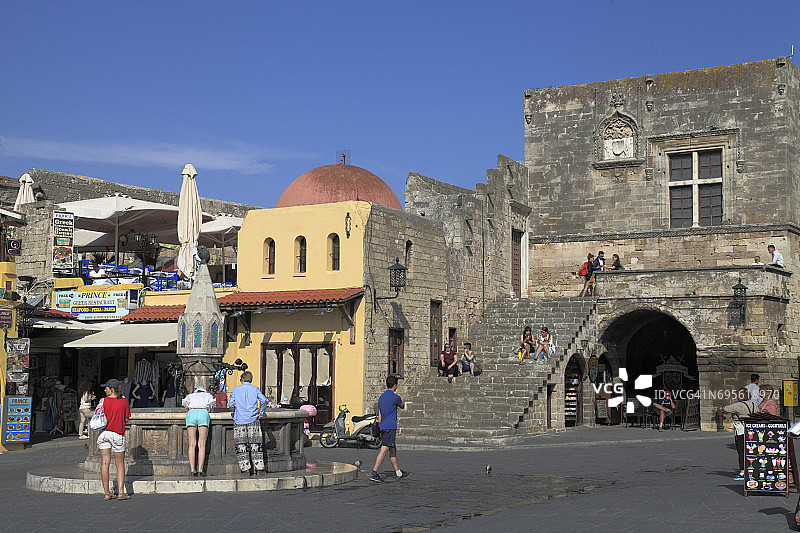 希腊罗德岛：希波克拉底广场图片素材