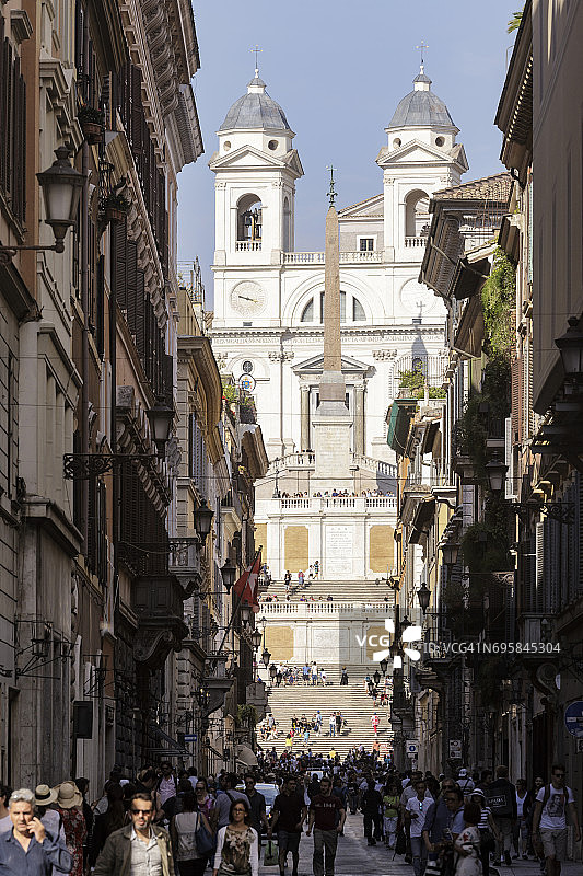 意大利罗马的西班牙阶梯图片素材