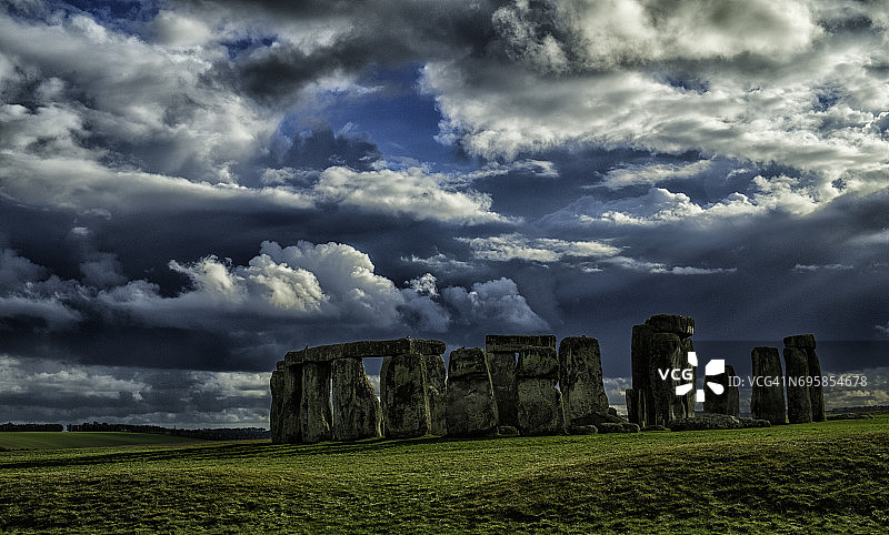 威尔特郡的史前巨石阵图片素材