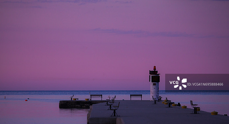 伯韦尔港的黎明图片素材