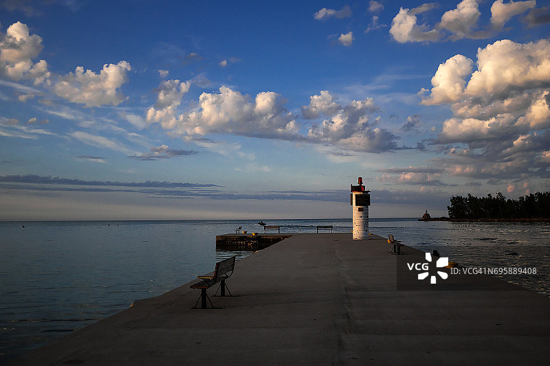 伯韦尔港的黎明图片素材