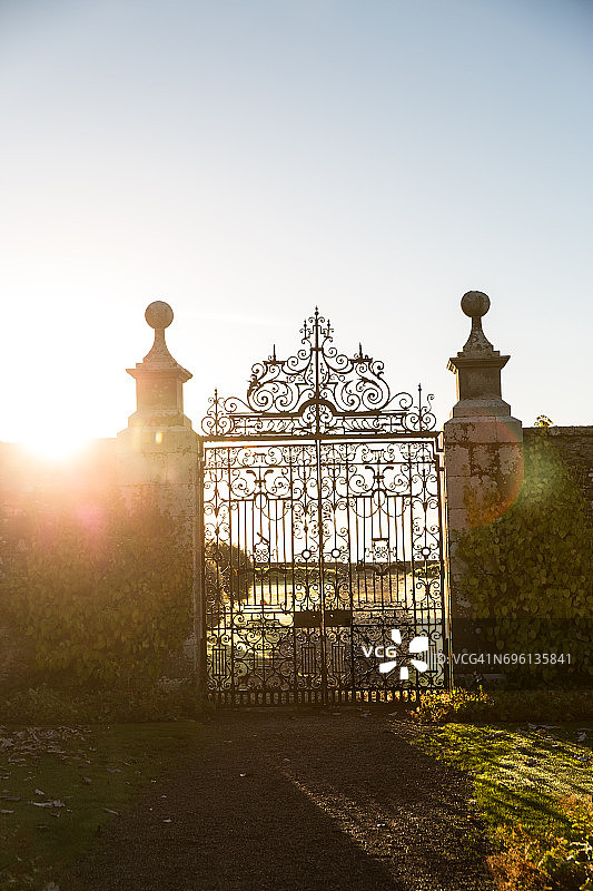 英国苏格兰邓罗宾城堡大门图片素材