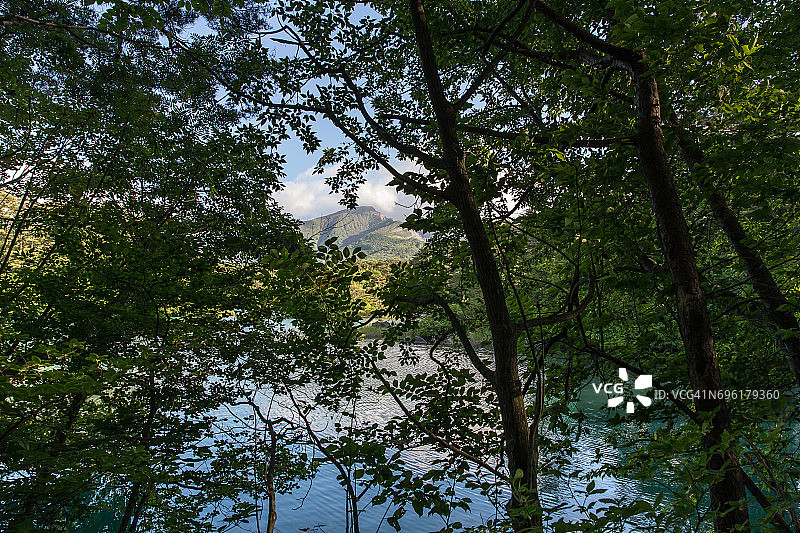 日本福岛五色沼图片素材