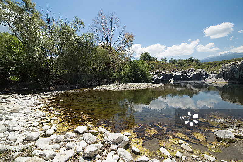 西西里岛阿尔坎塔拉峡谷图片素材
