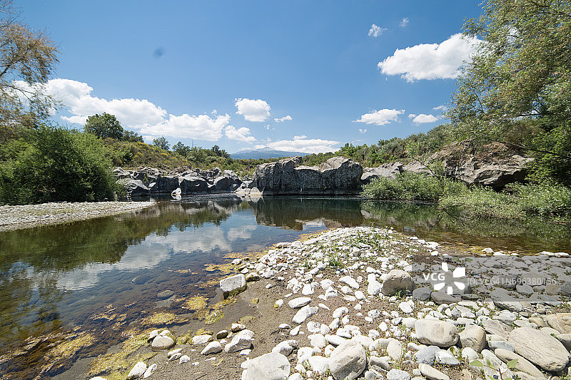 西西里岛阿尔坎塔拉峡谷图片素材