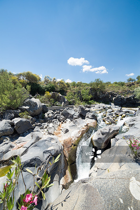 西西里岛阿尔坎塔拉峡谷图片素材