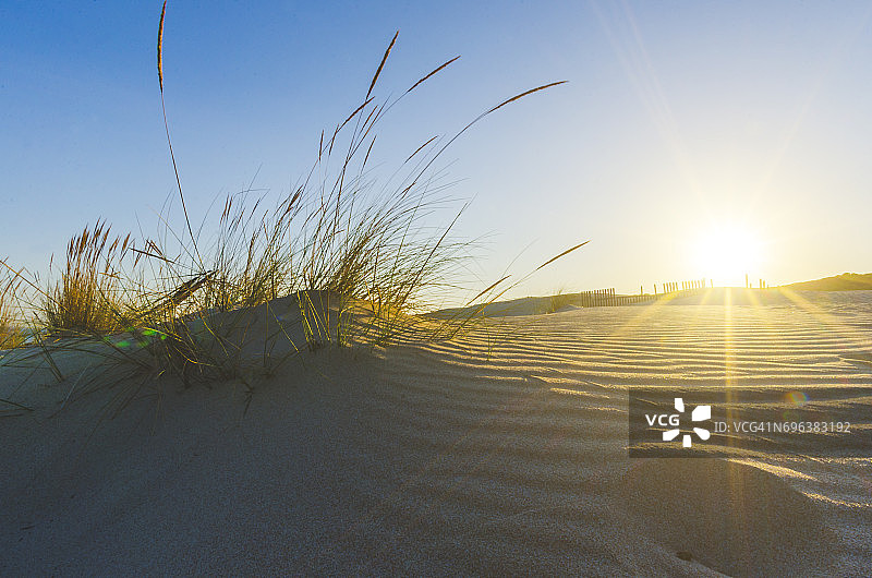 西班牙加的斯的日落图片素材