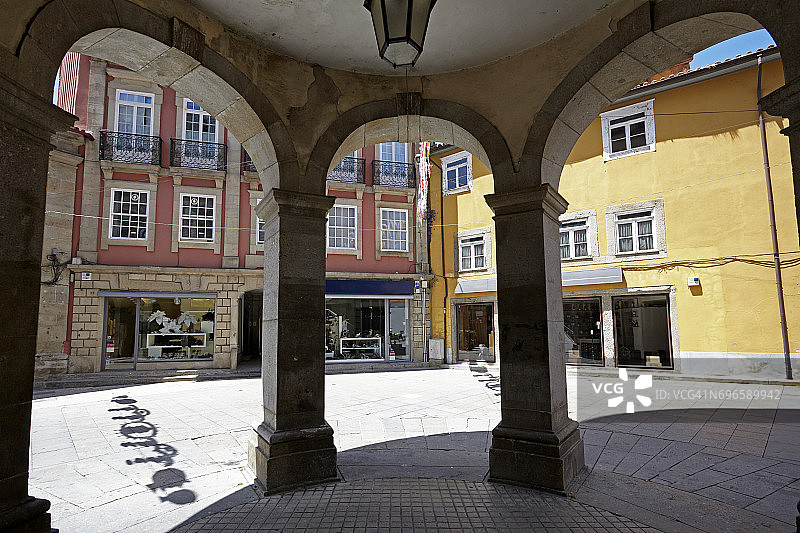 布拉加市中心的精品店图片素材