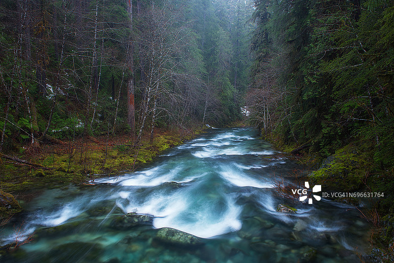 俄勒冈州塞勒姆蛋白石溪荒野图片素材