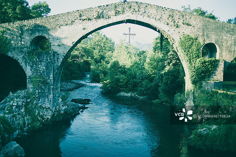 康加斯德奥尼斯的罗马桥图片素材