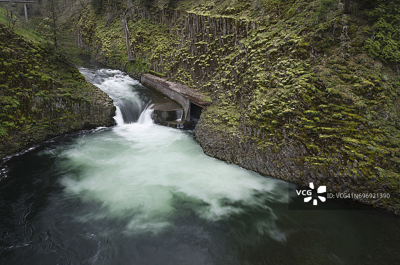 胡德河的潘趣碗瀑布图片素材