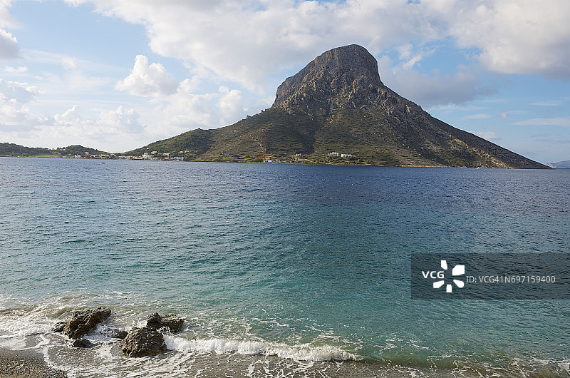 从马苏里看到的特伦多斯小岛景色图片素材