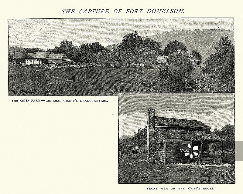 唐纳森堡战役，格兰特将军的总部图片素材