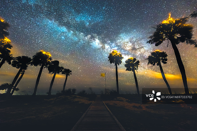 通往银河系的小路图片素材