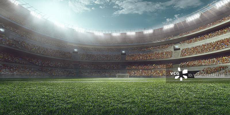 3D足球场图片素材