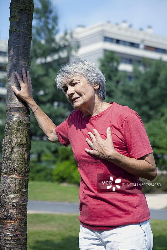 老年人心绞痛图片素材