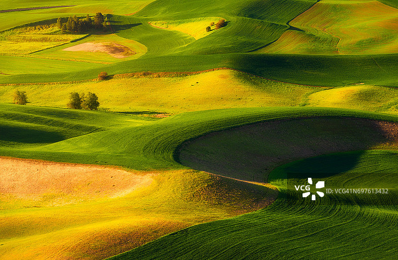 华盛顿帕卢斯丘陵日出图片素材