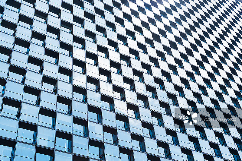 现代玻璃建筑立面图案图片素材