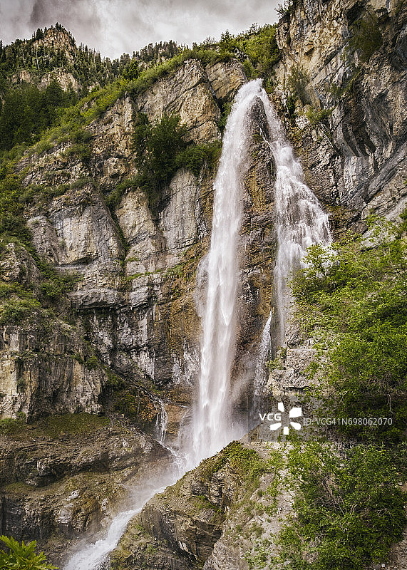 犹他州斯图尔特瀑布图片素材