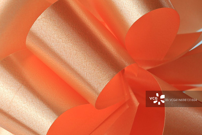 橙色礼品装饰蝴蝶结图片素材