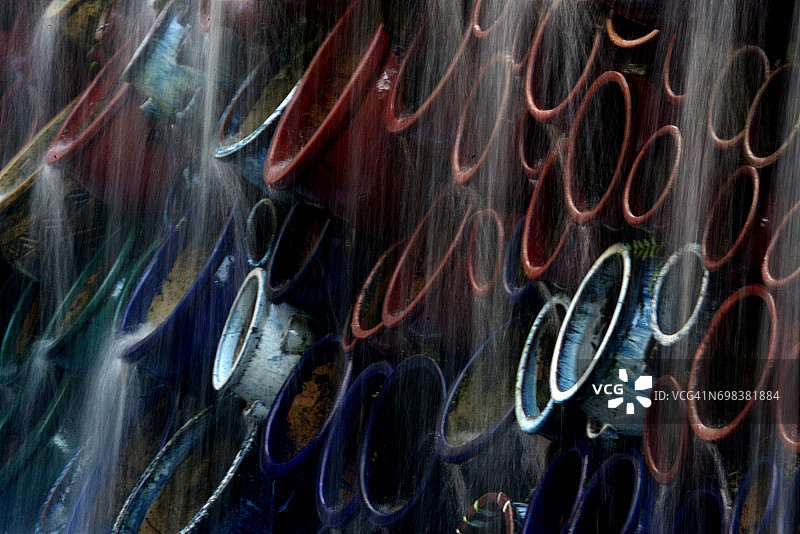 中国佛山石湾公园瀑布图片素材