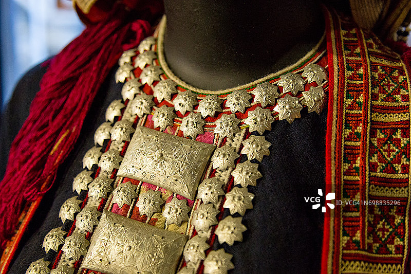 越南红瑶族银项链图片素材