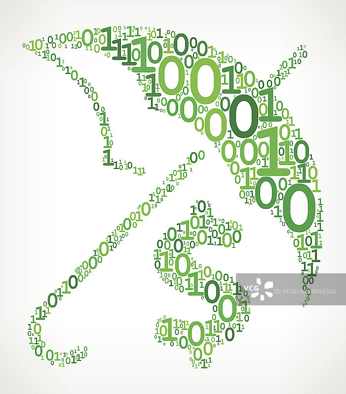 保险二进制代码矢量图图片素材