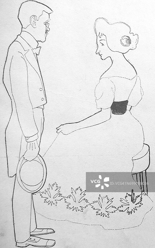 情侣对话场景图片素材