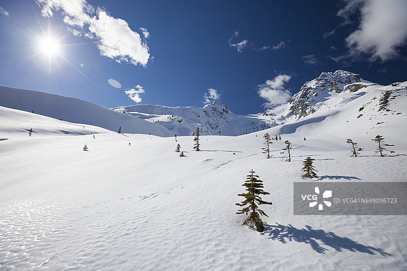 加拿大不列颠哥伦比亚省冬季风景图片素材