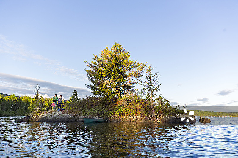 缅因州格林维尔附近，朗塘岛屿风光图片素材