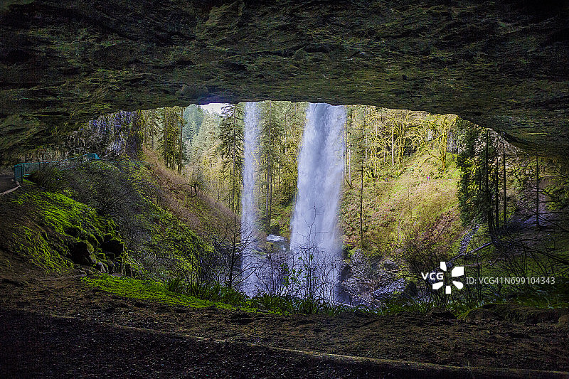 俄勒冈州银瀑州立公园图片素材