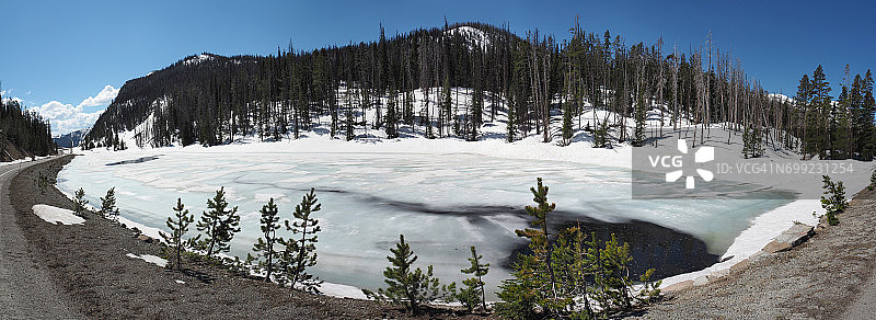 怀俄明州黄石国家公园埃莉诺湖图片素材